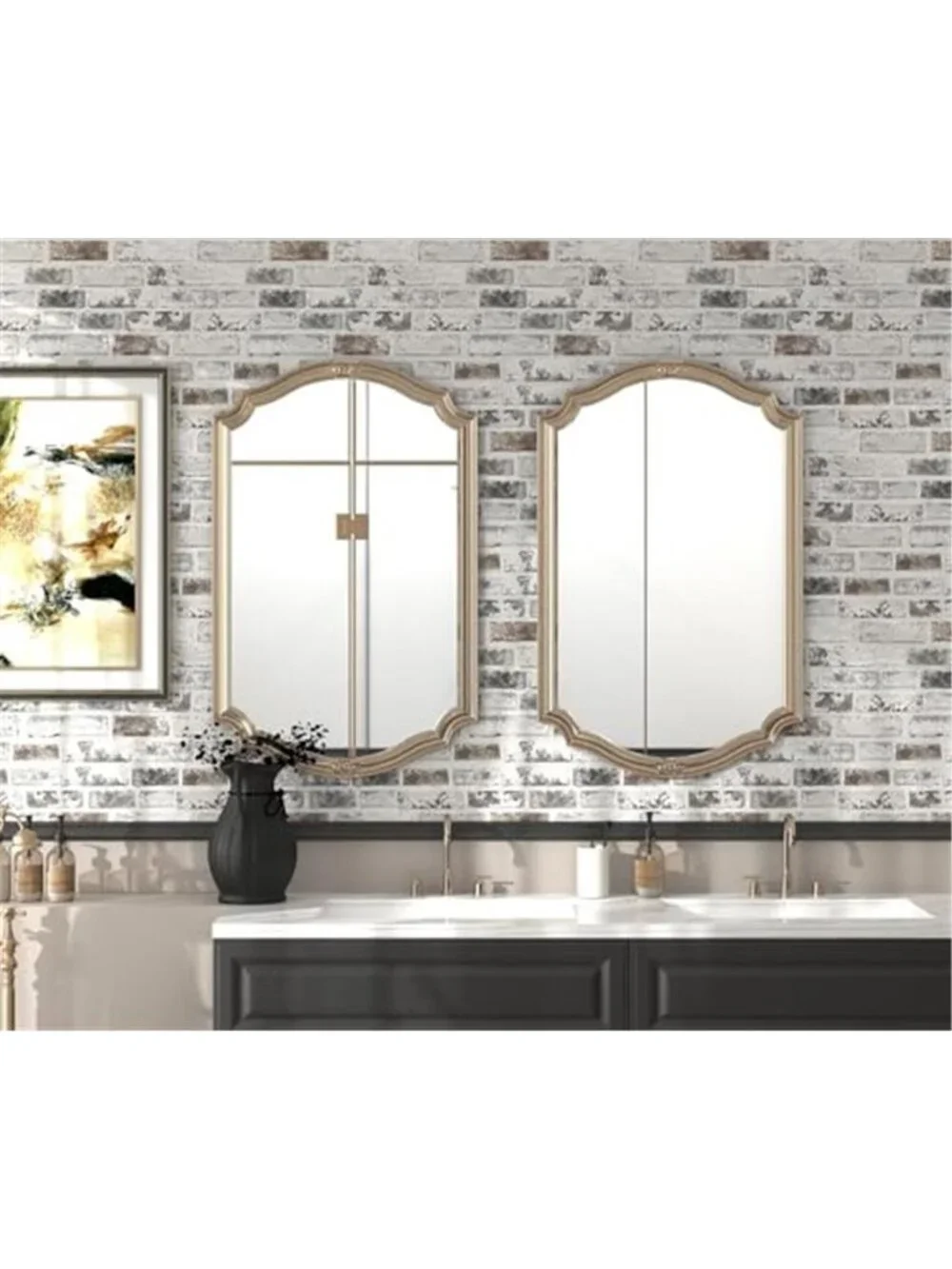 Peel and Stick Brick Wallpaper Grey White 3D Self Adhesive Removable Vinyl